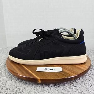 Rothy's Mens 10 The RS01 Sneaker Black Knit Casual Lace Up Lifestyle Daily